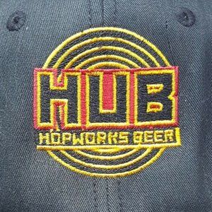 Hub Hopworks Beer Grey Strapback Hat Cap